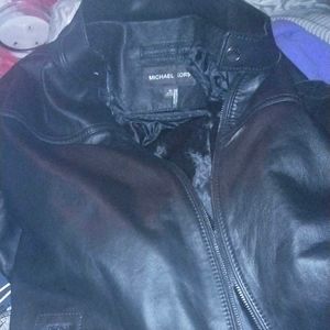 Michael kors leather jacket